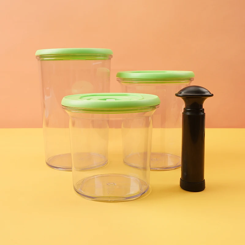 LAIMENG High Quality Plastic Vacuum Sealer Canister Large Capacity 2200ml Vacuum Container For Marinating S170