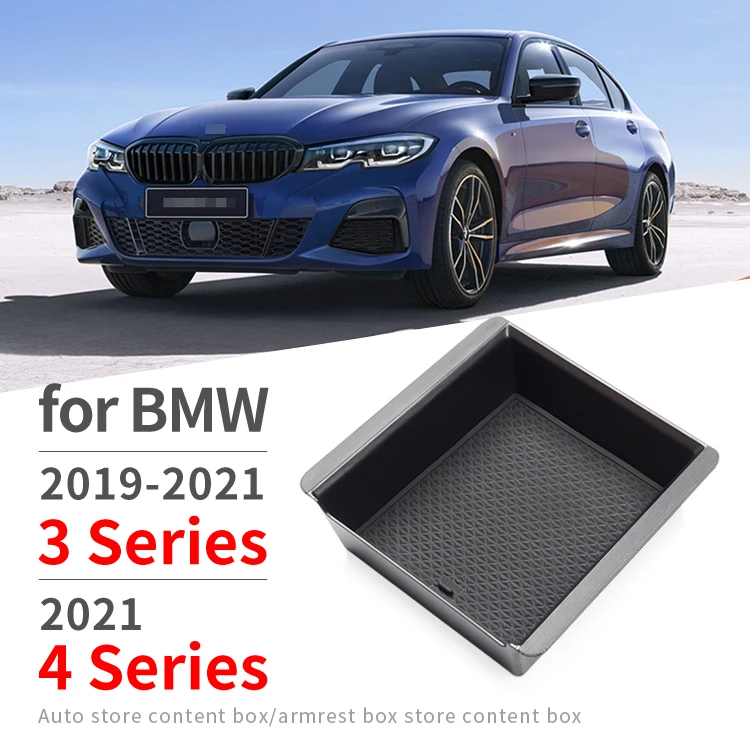 Car central armrest box for BMW 3 Series 2019 - 2022 4 Series G20 330i 320 325 M340i Accessories Center Console Stow Tidying