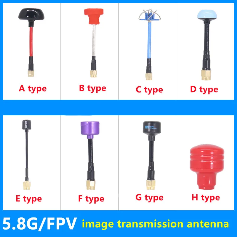 2 piece FPV Aerial 5.8G Antenna wireless image transmission Photography antenna Assemble Rotate left-Rotate right SMA connector