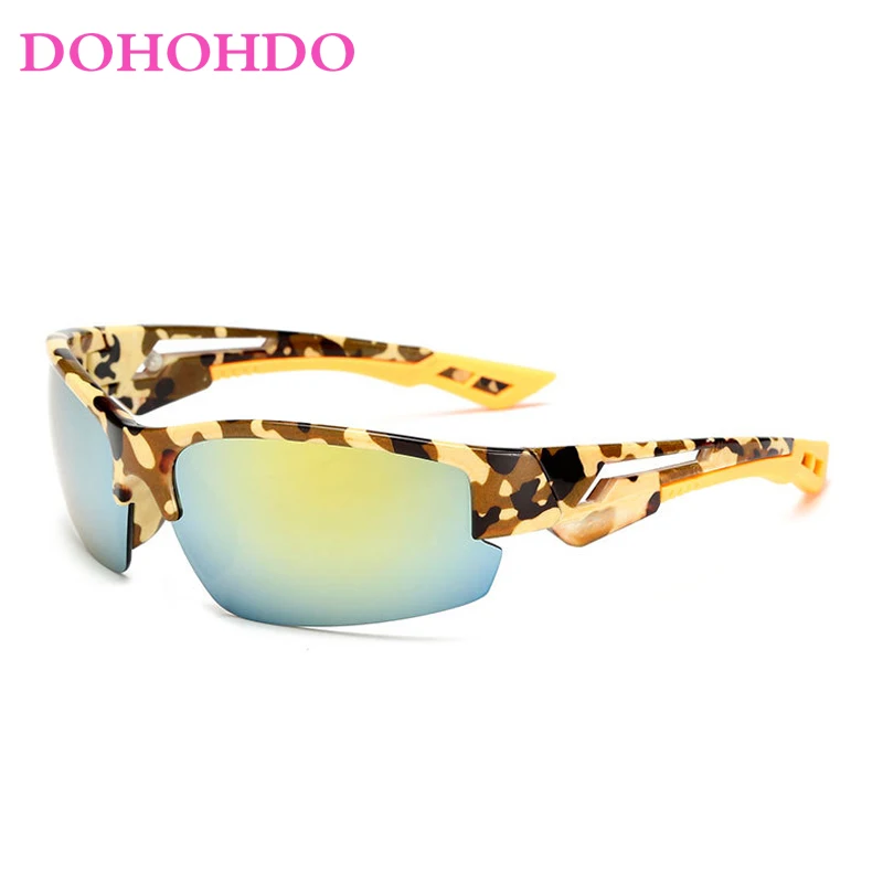 DOHOHDO 2022 Classic Luxury Mens Army Goggles Sports Driving Sunglasses UV400 Fishing Men Tactical Sun glasses For Male Gunes