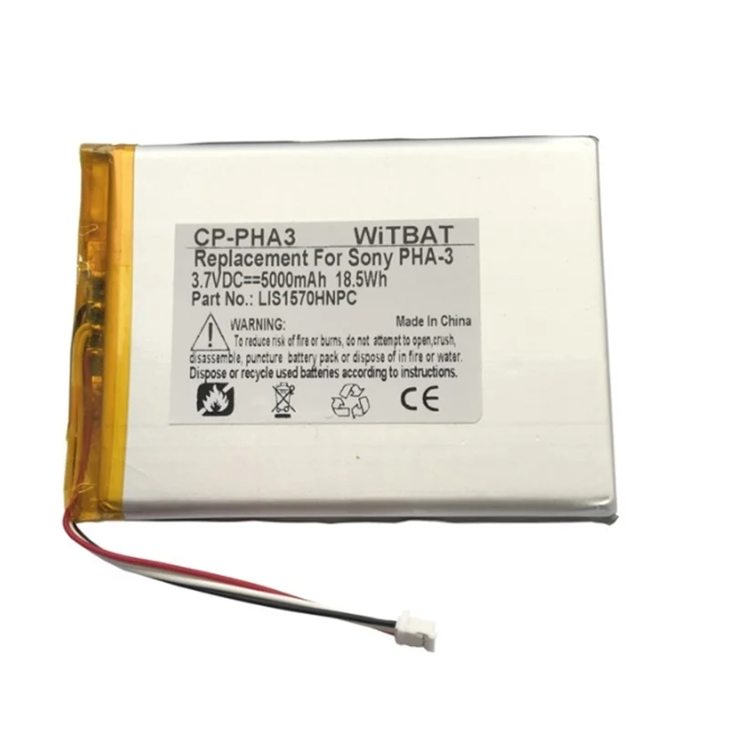 New Battery for Sony PHA-3 Amplifier Li Polymer Rechargeable Accumulator Pack Replacement 3.7V