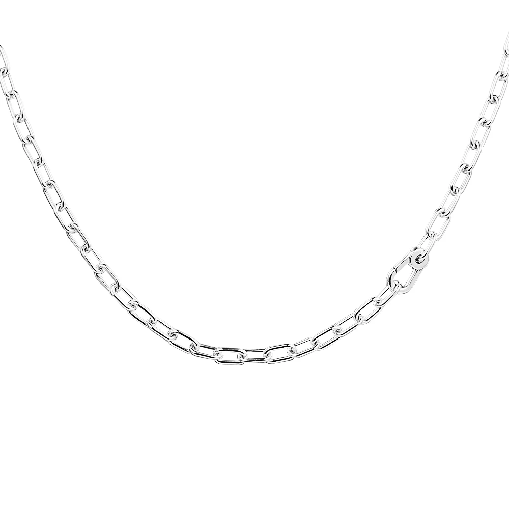 

Signature Me Link Chain Necklaces 100% Authentic Sterling-Silver-Jewelry for Women Free Shipping