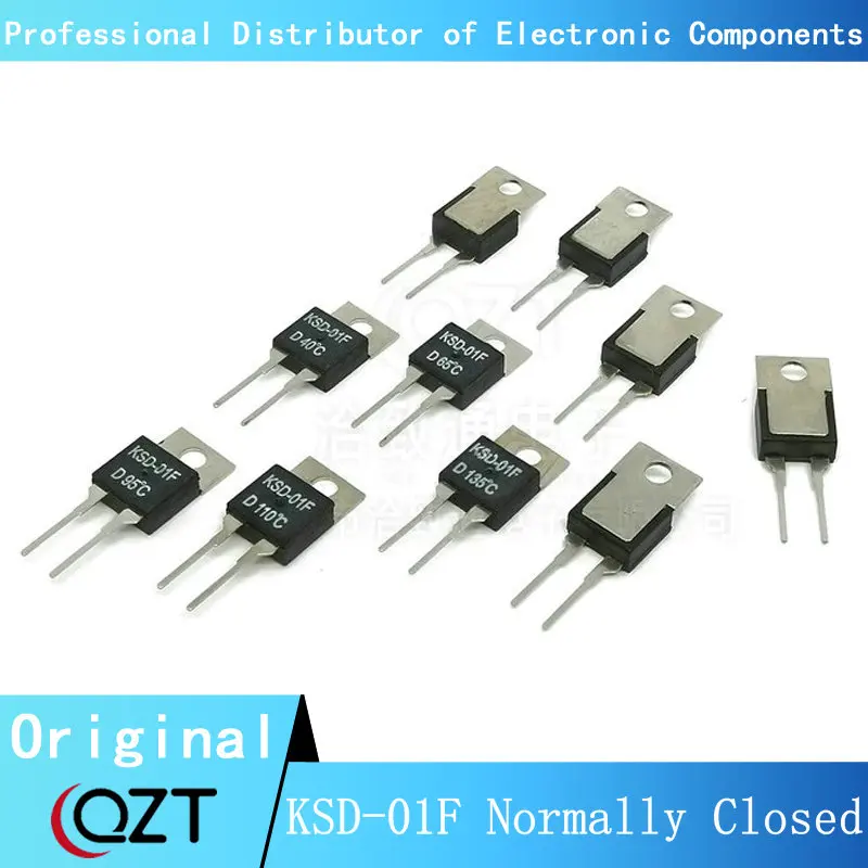 

10pcs/lot KSD-01F JUC-31F 0~150 Degree Celsius (N.O.) Normally Closed Temperature Switch Thermostat Thermal Protector TO-220