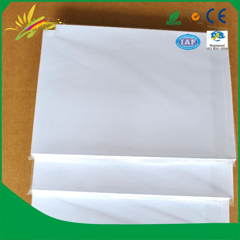 Papel de transferencia térmica A4/papel de transferencia por sublimación de poliéster papel de transferencia térmica sin algodón A4 papel de secado lento/rápido 110 g/m