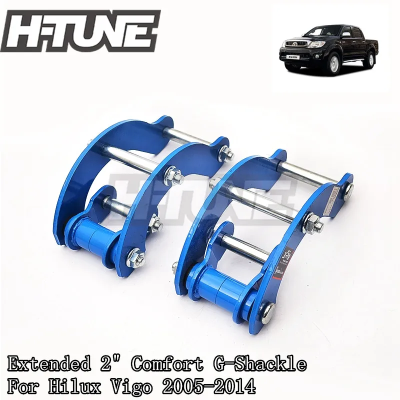 H-TUNE 4x4 Accesorios Rear Comfort G-Shackle Extended 2 Inch Lift Kits for Hilux Vigo 2005-2014