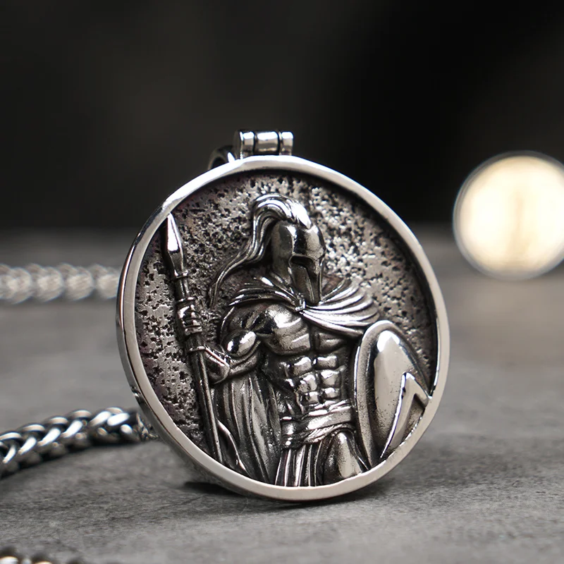 Spartacus Warriors stainless Steel Pendant  Male Ins  Necklace Jewelry