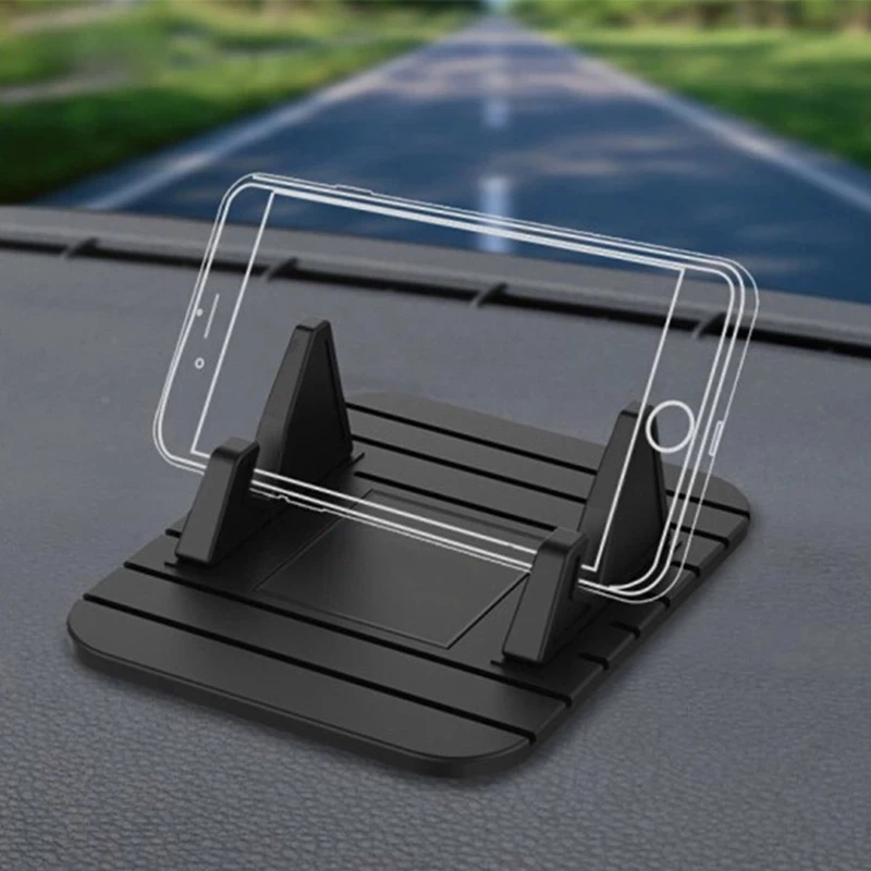 Silicone Anti Slip Mat Car Dashboard Holder Universal Desk Phone Stand Mount for iPhone Samsung Xiaomi in Car GPS Holder