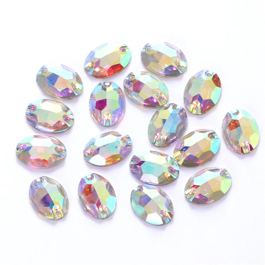 Mix shapes Best Quality Resin Sewing Rhinestone AB Flatback Sew On Stones Strass for Clothing Accessories Shoes