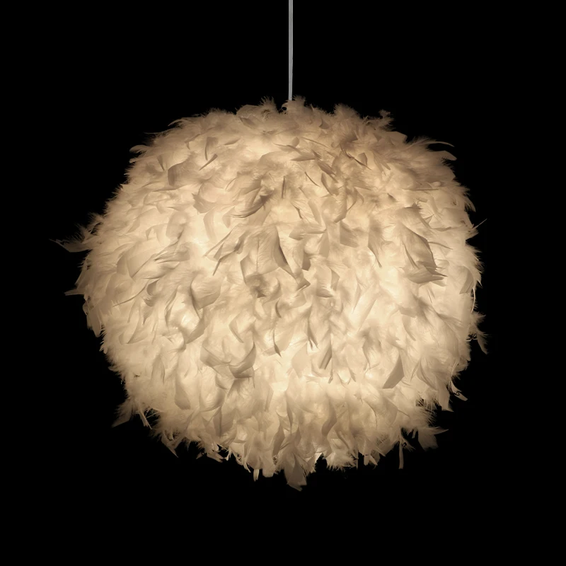 

Bedroom foyer with led bulb plume plumage stylish hanging sphere pendant light round ball hanging lamp with sphere