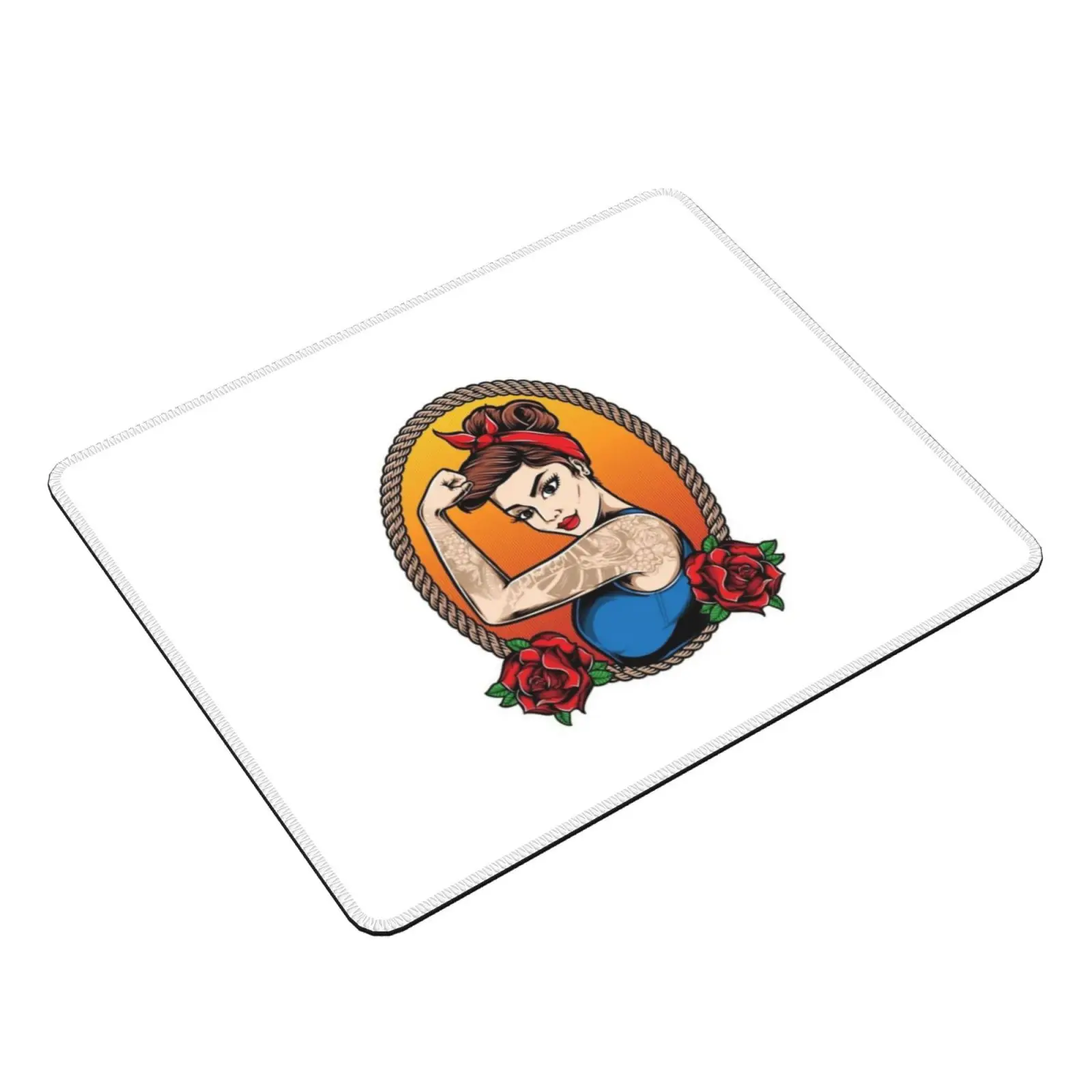 Strong Woman Mouse Pad DIY Print Woman Girl Strong Cartoon Movie Cinema Feminism Superhero