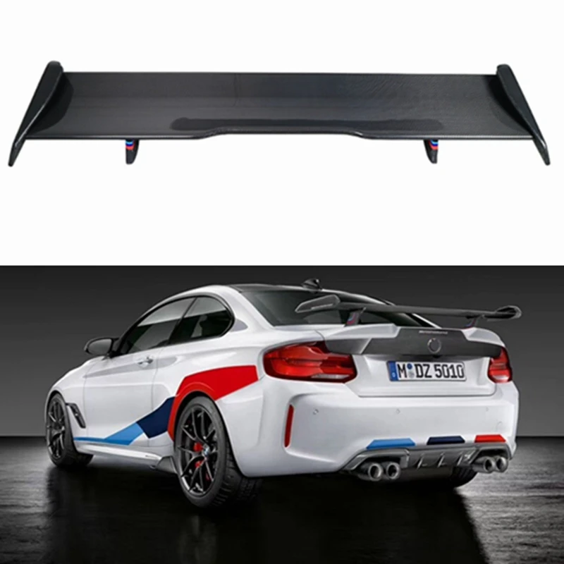 

For BMW 2 Series F22 coupe M2 M3 M4 F87 spoiler 2013--2019 year real glossy carbon fiber rear wing MP style Accessories body kit