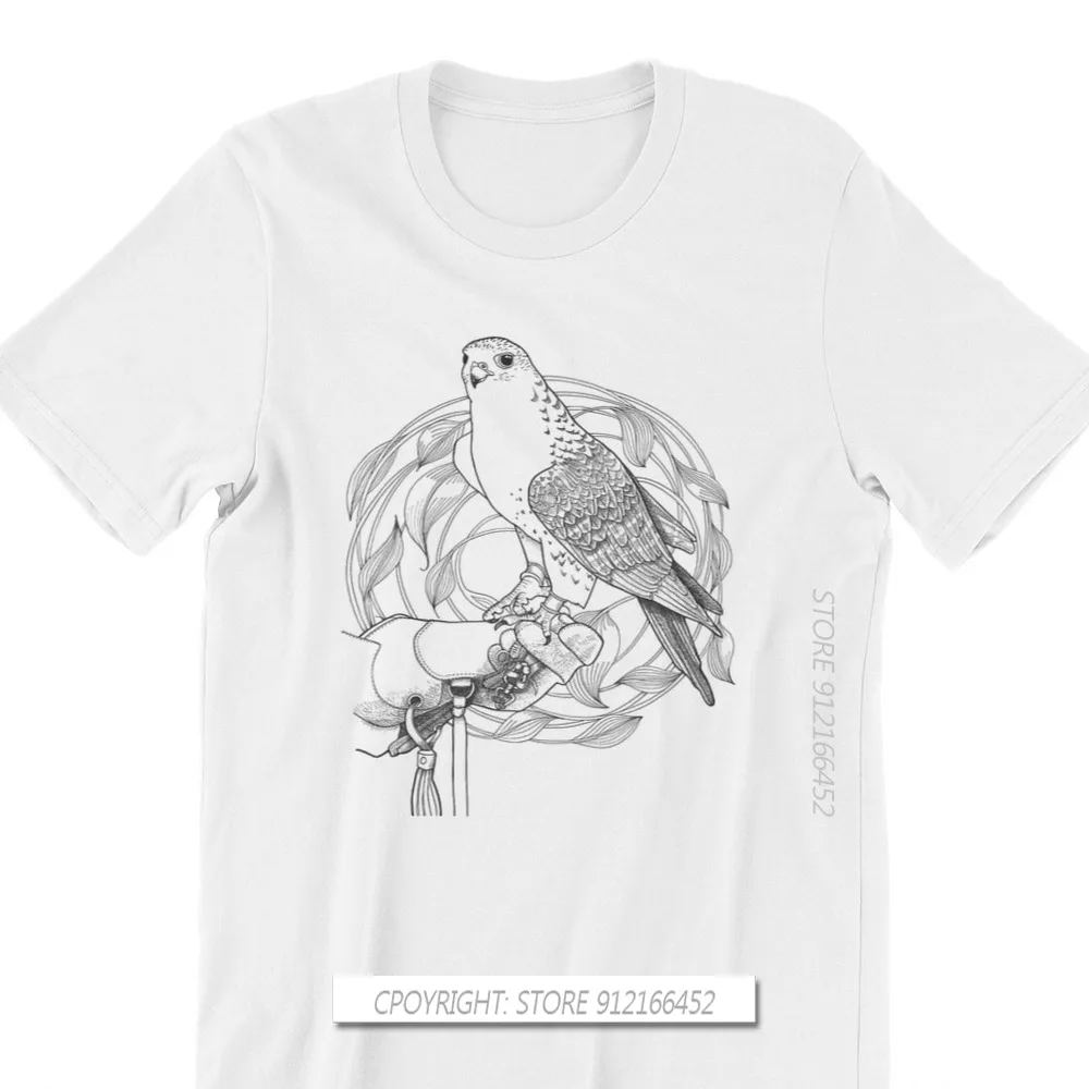 O Neck Casual TShirt Falconry Austringer Bird Fabric Classic T Shirt Men Clothes Individuality Oversize Hot Sale