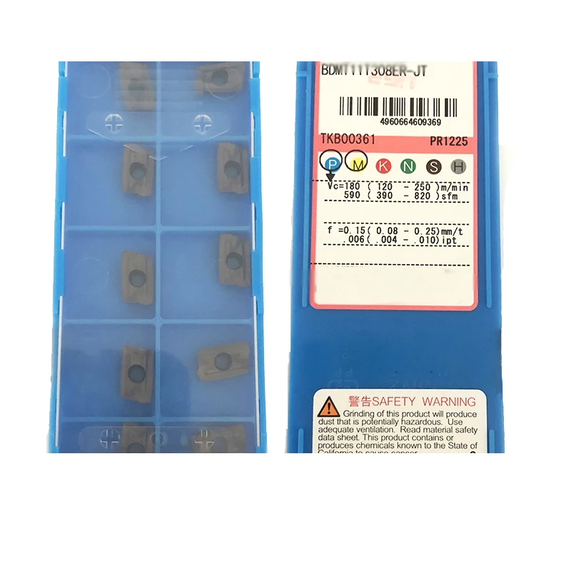 Original Milling Inserts BDMT BDMT070308 BDMT110304 BDMT11T304 BDMT11T308 BDMT11T316 BDMT170408 BDMT170431 ER-JT PR1225 Cutter