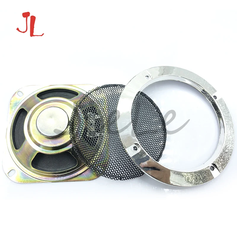 

Free shipping 2PCS/lot Square 4 inch 8ohm 5W speaker Loudspeaker with net for arcade game machine accessory