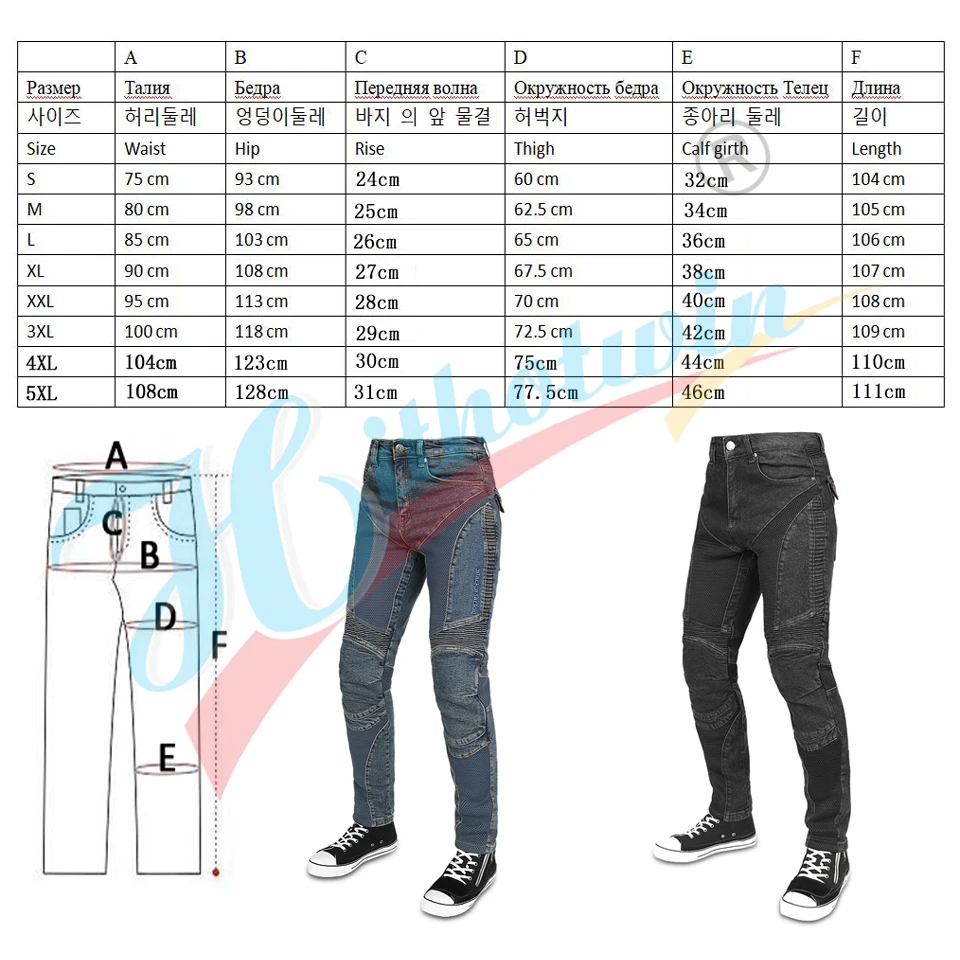 2022 summer Protective Gear Motorcycle Jeans Featherbed Jeans Standard Version Moto Ride Trousers Pant Riding Touring