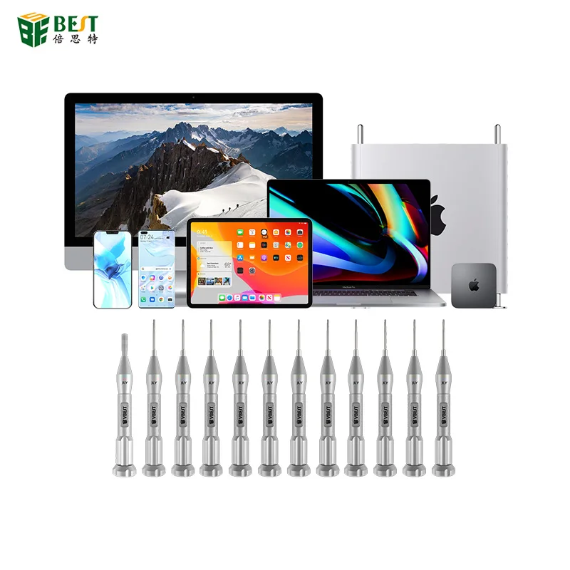 12 in 1 Special Memorial S2 Toxt Pentalobe Slotted Screwdriver Set for iPhone Computer Mobile Phone Repair Electric Repair