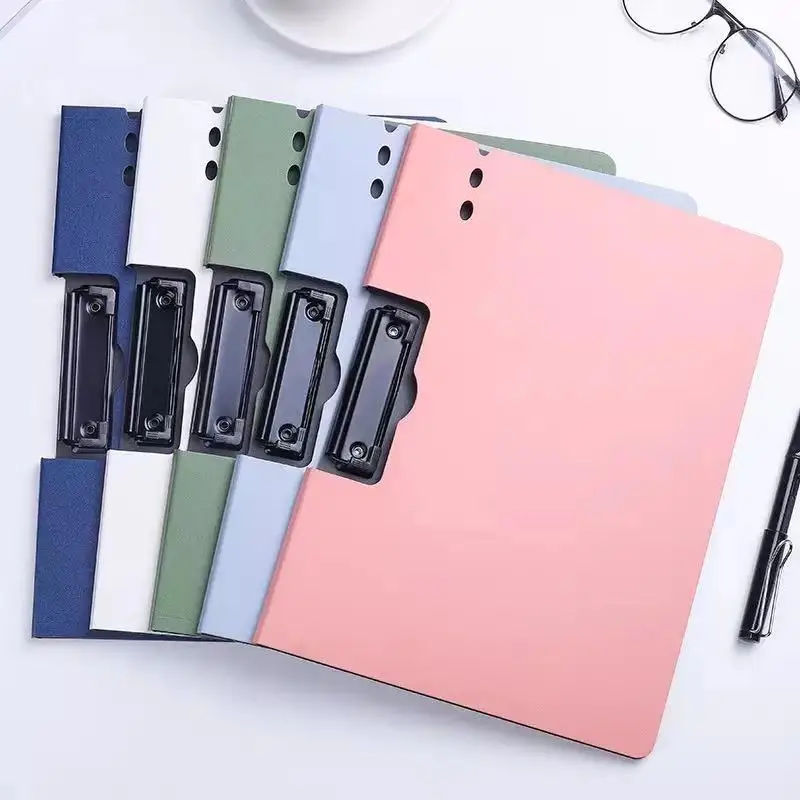 A4 Folder Multifunctional Organizer,Strong Clamp Insert   Hard Shell Writing Board Pad Finishing Folder for School Office