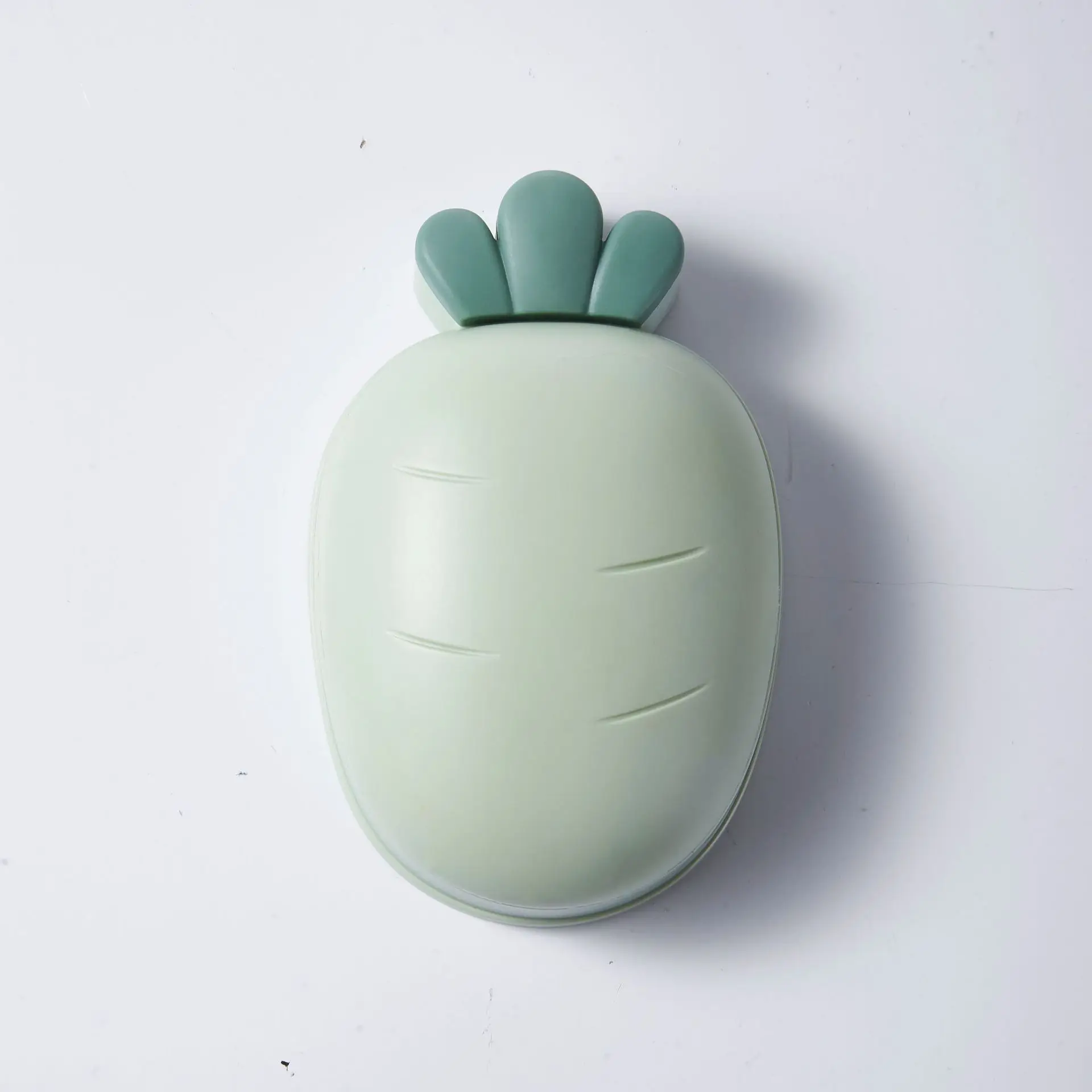 새로운 무 비누 상자, 뚜껑이 달린 세련되고 귀여운 비누 상자, 물을 필터링하는 중공