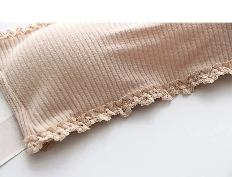 Damen Baumwoll-BH, weiblicher Tube-Top-BH, Damen-Hosenträger-Unterwäsche, schönes Tank-Top, nahtloser Komfort-BH, Sport-BH, Spitzen-Tops – Detail 13