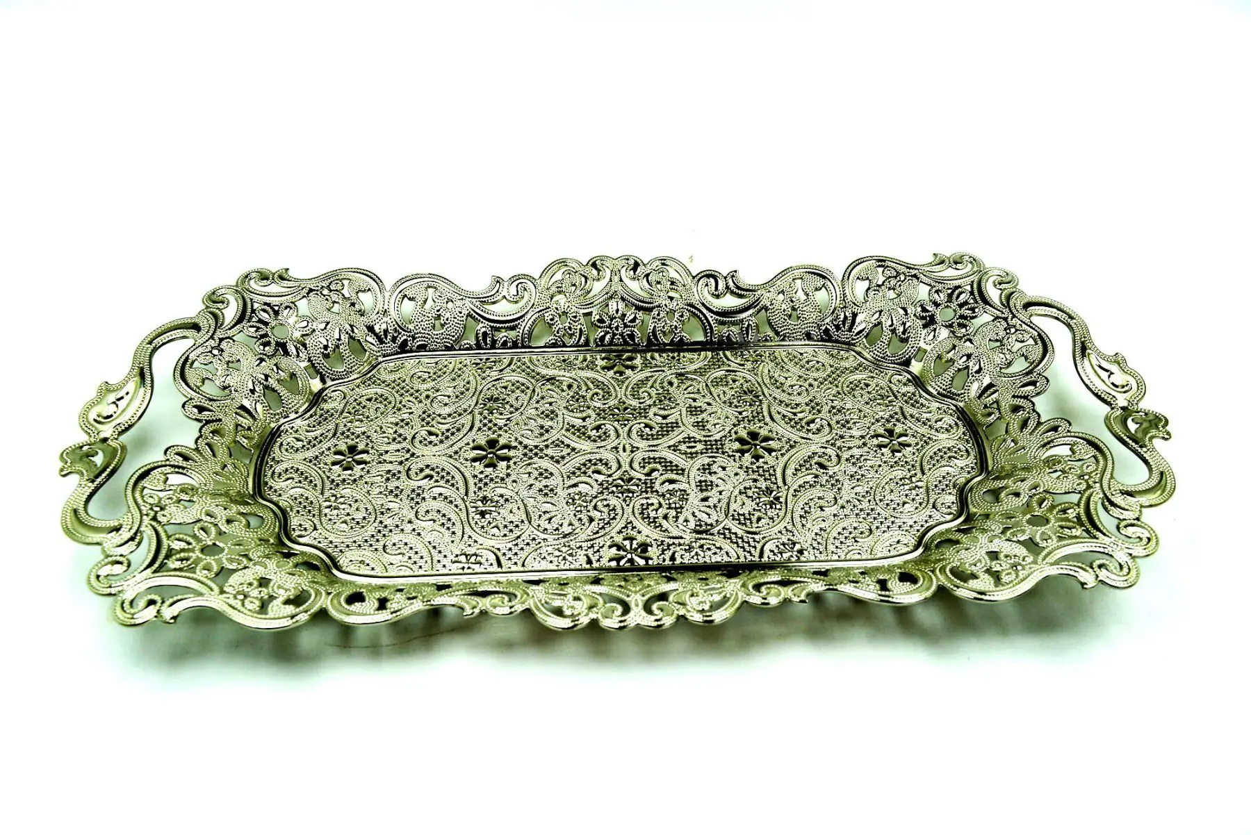 

DOLBOVI Pysco py8809 Casting Decorative Silver Engraved tray Object tray поднос plateau de service