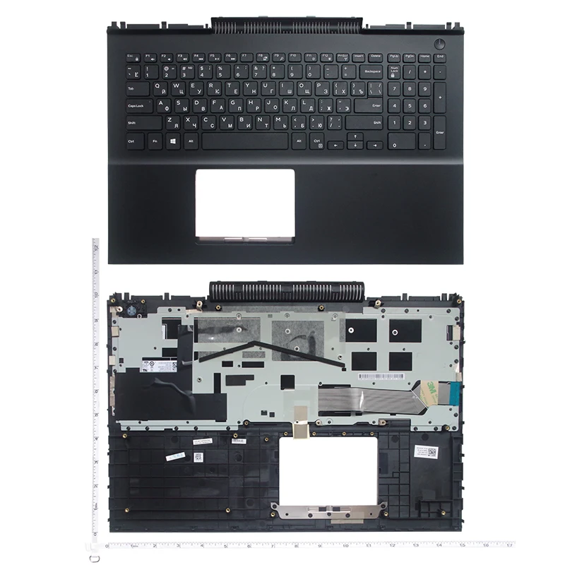 Eua Novo Teclado do Portátil para Dell Inspiron157000 7566 7567 7568 7577 5567 sem Backligh c Capa Escudo ru