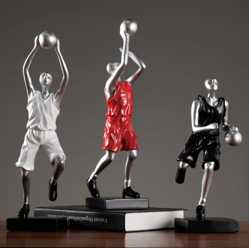 

Abstract Basketball Player Figurine Living Room Home Decoration Accessories Football Figures Souvenirs Desk Decoration