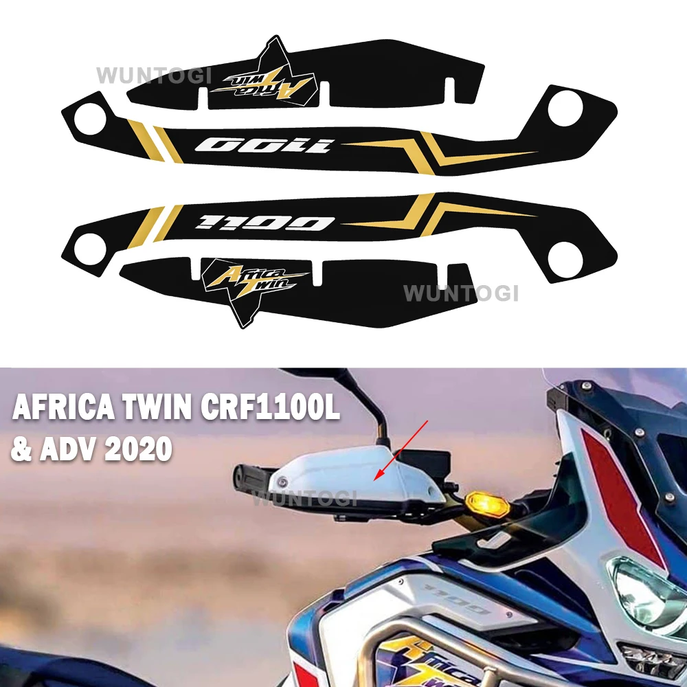 Motorcycle Original Handguard Extended 3D Stickers For HONDA Africa Twin CRF1100L CRF 1100L 2020 CRF 1100 L Adventure sticker