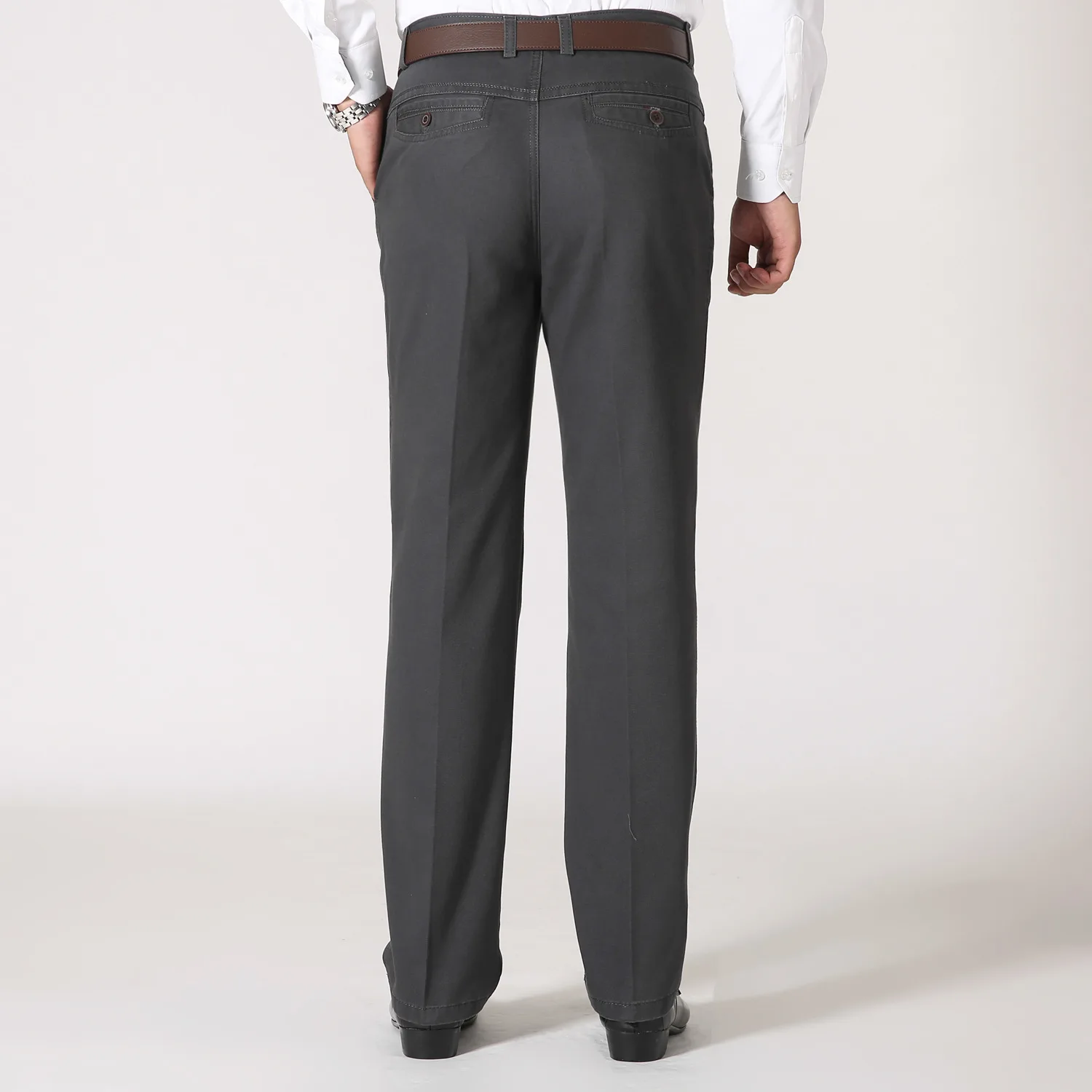 MRMT-pantalones holgados de algodón para hombre, pantalón largo recto de cintura alta, novedad de 2024