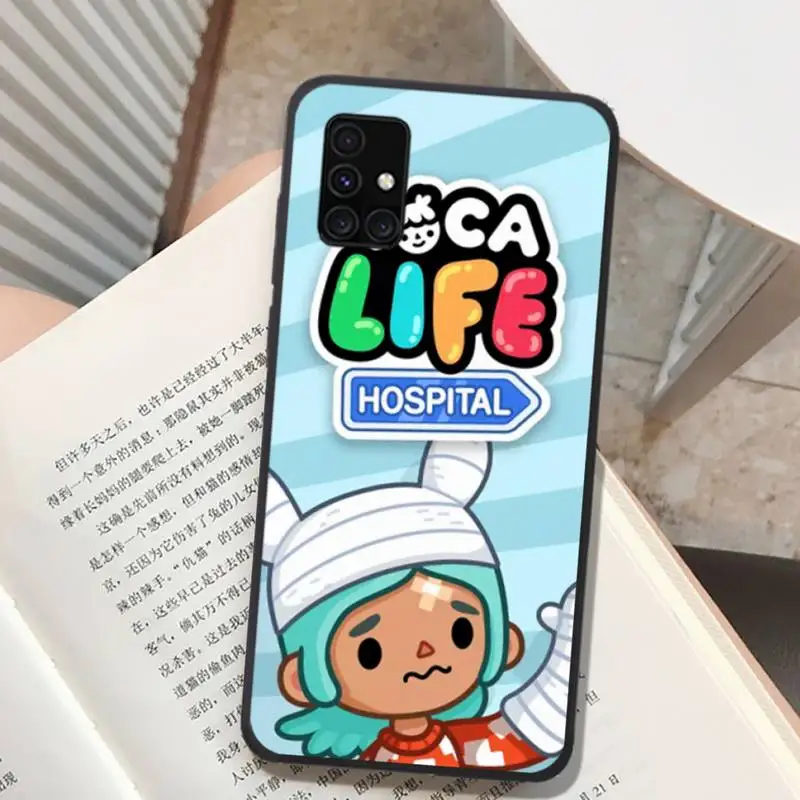 Toca Boca Life serii Toca Life świat gry etui na telefon do Samsung A91 01 10S 11 20 21 31 40 50 70 71 80 A2 rdzeń A10