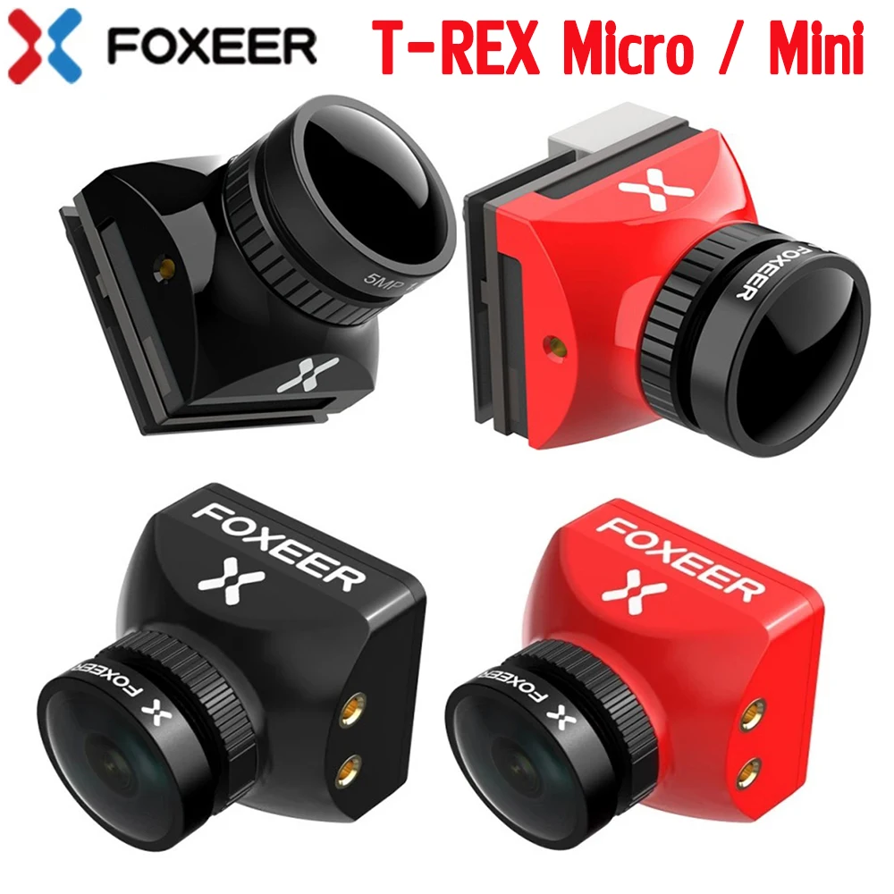 

Камера Foxeer T-REX Micro / Mini 1500TVL Super WDR 4:3 16:9 PAL/NTSC, переключаемая Всепогодная FPV-камера для гонок FPV Freestyle