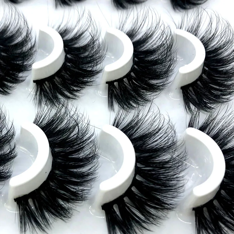 16 Pairs Eyelashs Natural long 3D Faux Mink Eyelashes Thick HandMade Full Strip Lashes Volume Soft Mink Lashes False Eyelashe