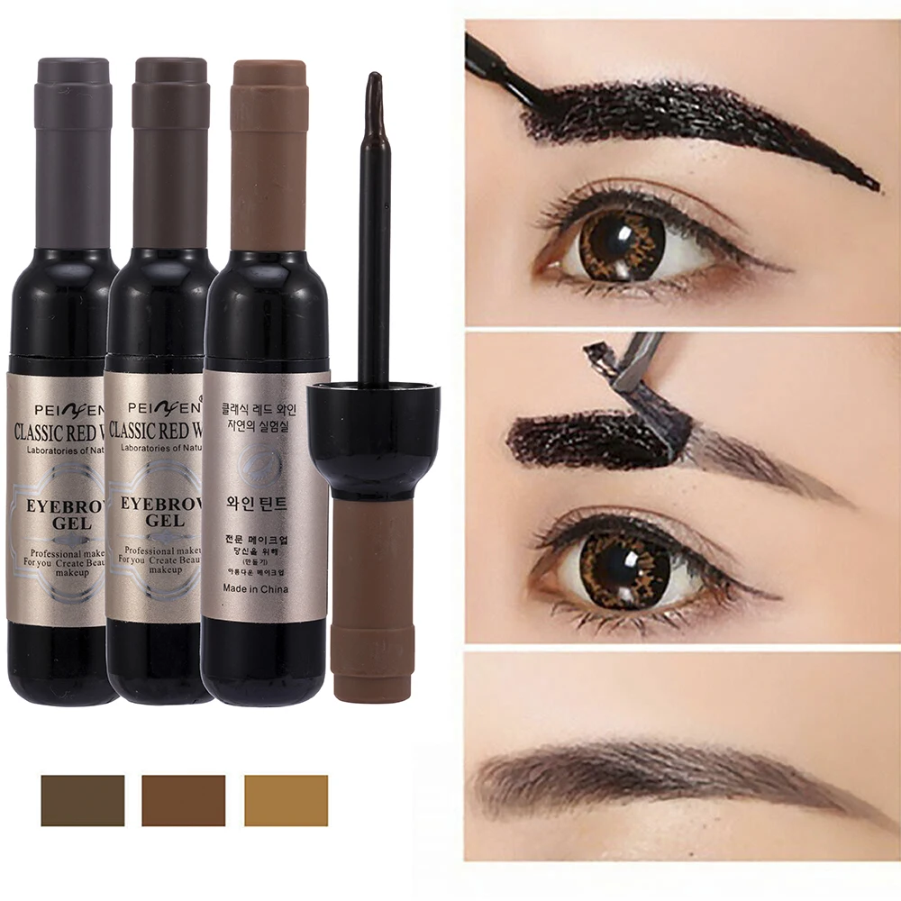 

1 Pcs Eyebrow Gel Black Coffee Gray Peel Off Eye Brow Tattoo Shadow Eyebrow Gel Cosmetics Makeup for Women High Pigment Makeup