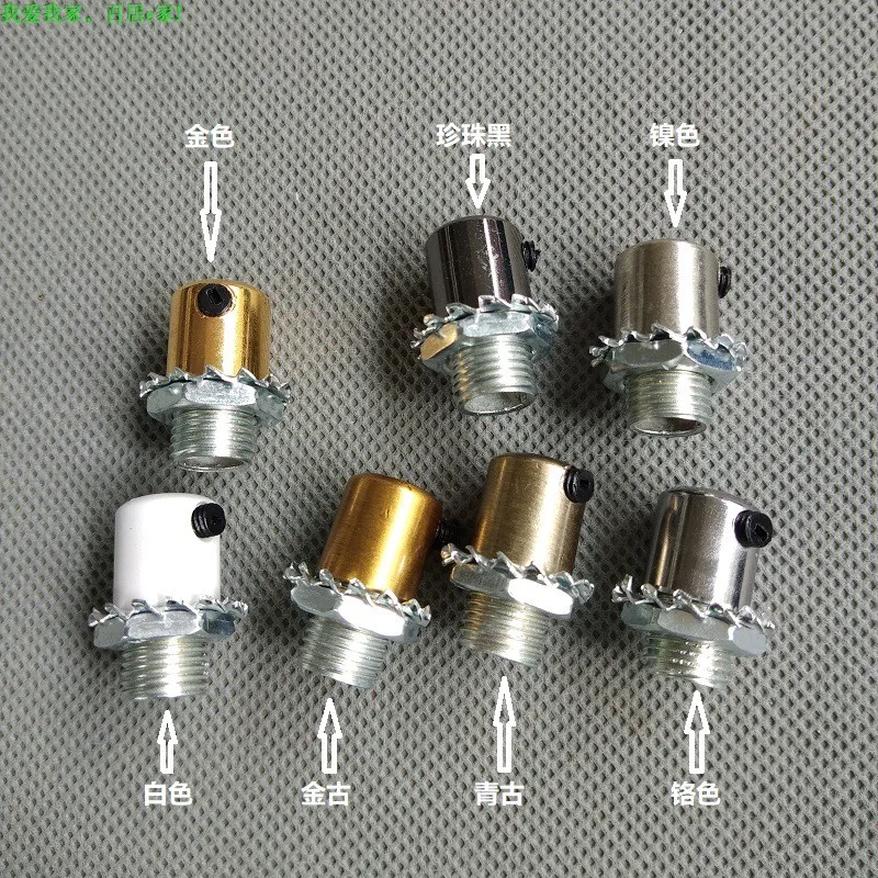 

10pieces/lot D12*H13mm M10 Threaded Wire lock Metal Cable Grips Glands Connectors With M4 Clear Screw cable DIY Accessory