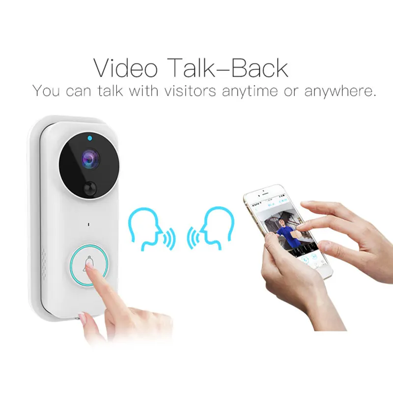 Doorbell Camera Wifi 1080P Video Call Two Way Audio Motion Detection Smart Home Ring Remote Wireless Outdoor Door Bell Camera