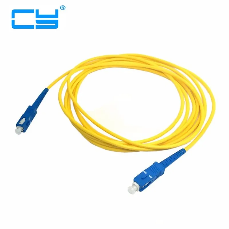 SC to SC Fiber Patch Cord Jumper Cable SM Simplex Single Mode Optic for Network 1m 2m 3m 5m 10m 25m 45m 30m 50m 10ft 16ft 33ft