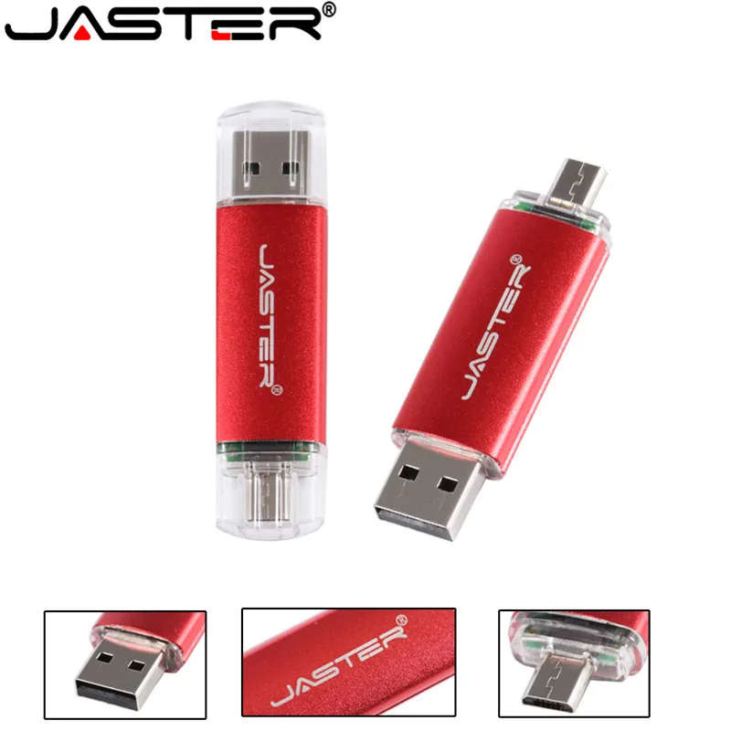 OTG 2 In 1 USB Flash Drive 64GB Can be connected Android Pen Drives 16GB Volume Sales Memory Stick 32GB Free Custom LOGO U Disk