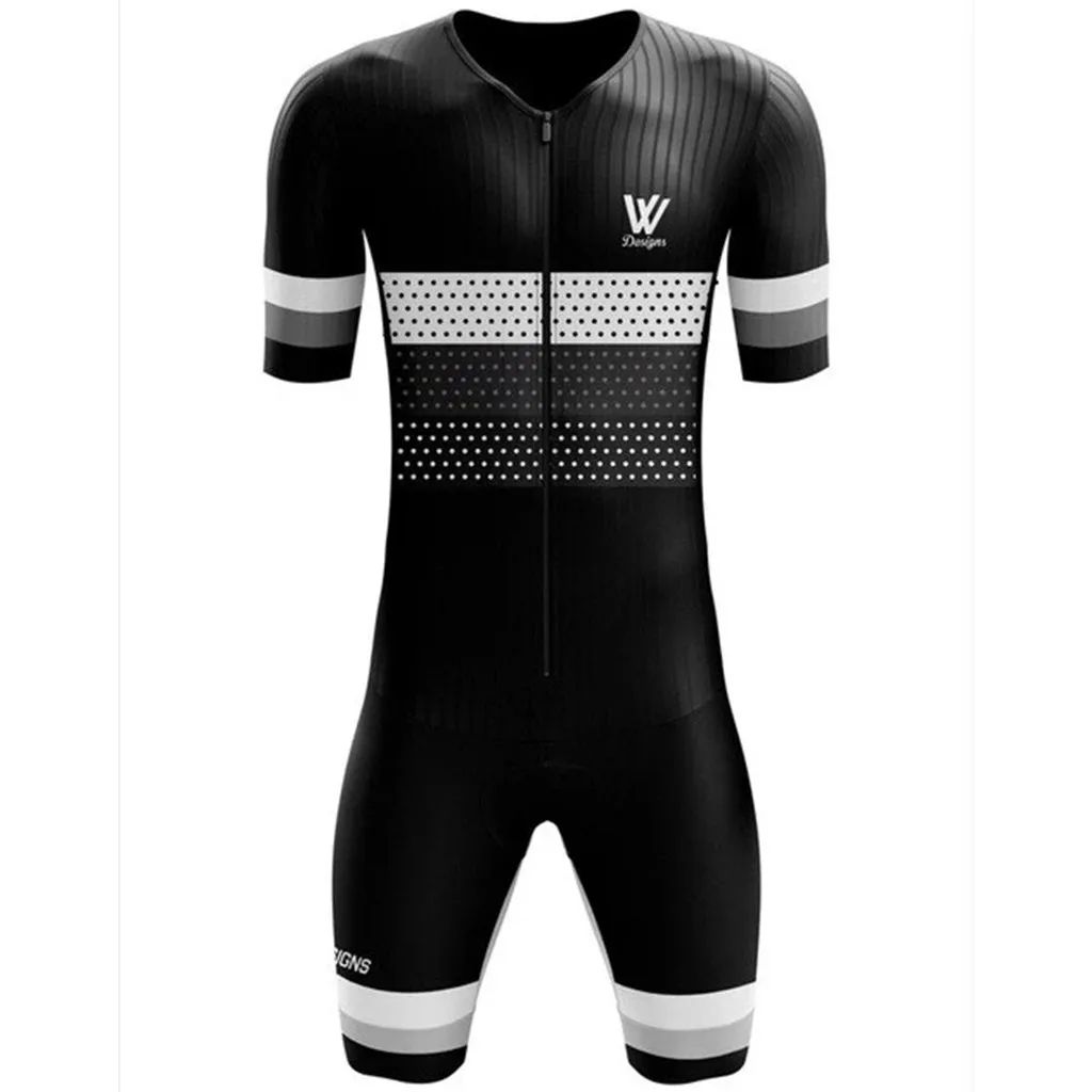 Herren Elite Sleeved Triathlonanzug Kurzarm Trisuit SpeedSuit Skinsuit Swim-Bike-Run Ciclismo Maillot Jumpsuit 2XS-4XL Größe