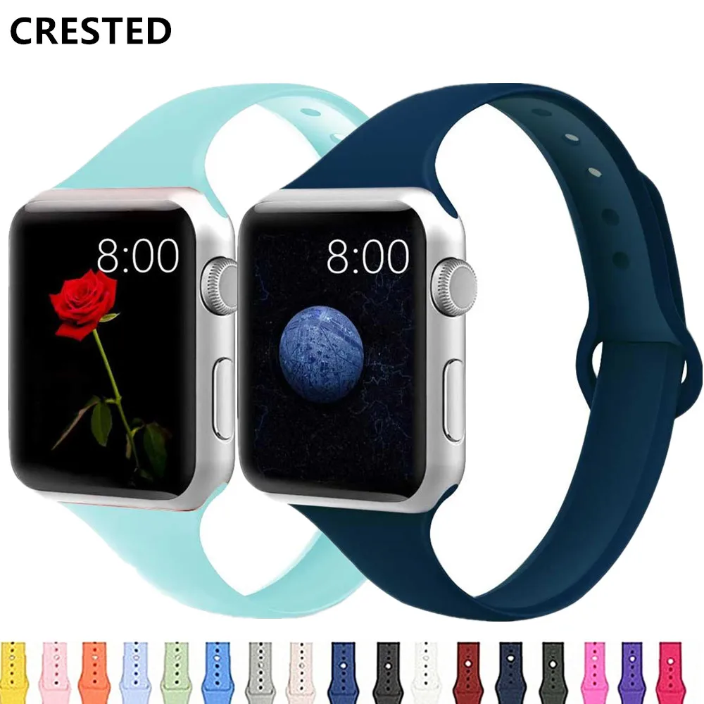 Strap For Apple watch band 44mm 40mm 42mm 38mm Silicone iwatch band watchband apple watch 5 4 3 SE 6