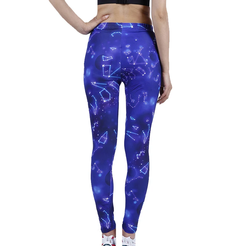 Ysdnchi calças legging femininas para treino, calças de ginástica finas com estampa de estrela, estilo verão