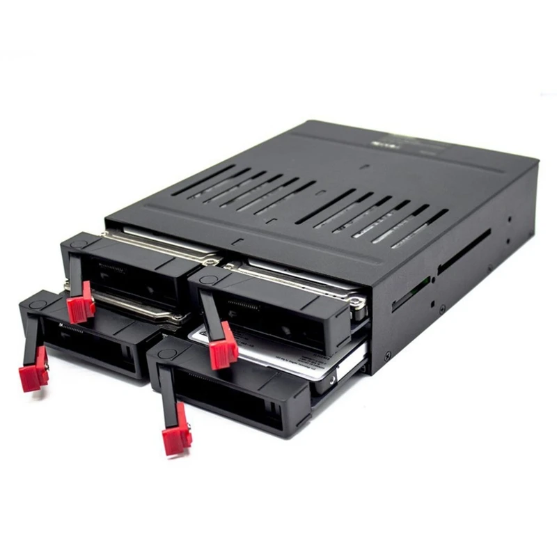 Oimaster He-2006 4 Slots Sata Internal Rack 2.5 Inch Hard Drive Case Internal Mobile Rack With Led Indicator Built-In Fan