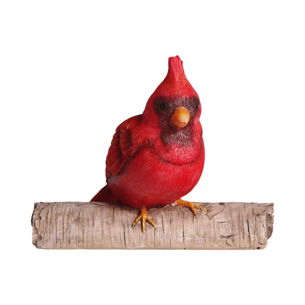 

Cardinal Bird Decoration Tree Statue Decoration Art Sculpture Garden Outdoor Decoration House Gift 4.72*1.57*3.93 Inches