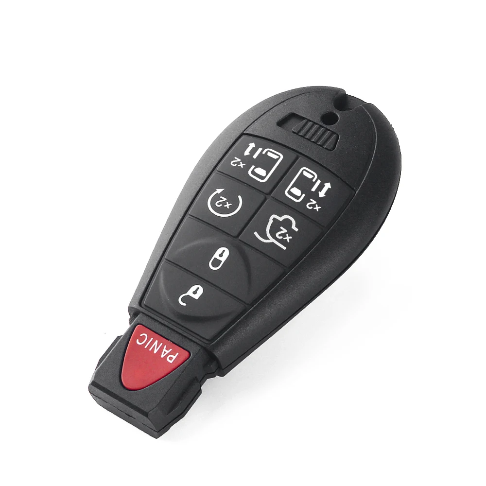 KEYYOU 3/4/5/6/7 BTN Keyless Entry Smart Remote Key Case Entry Fob Key Shell Cover For Chrysler Town Country Dodge Grand Caravan