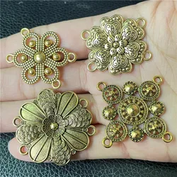 JunKang 5pcs big flower connector jewelry making DIY handmade bracelet necklace sweater chain accessories atmospheric features