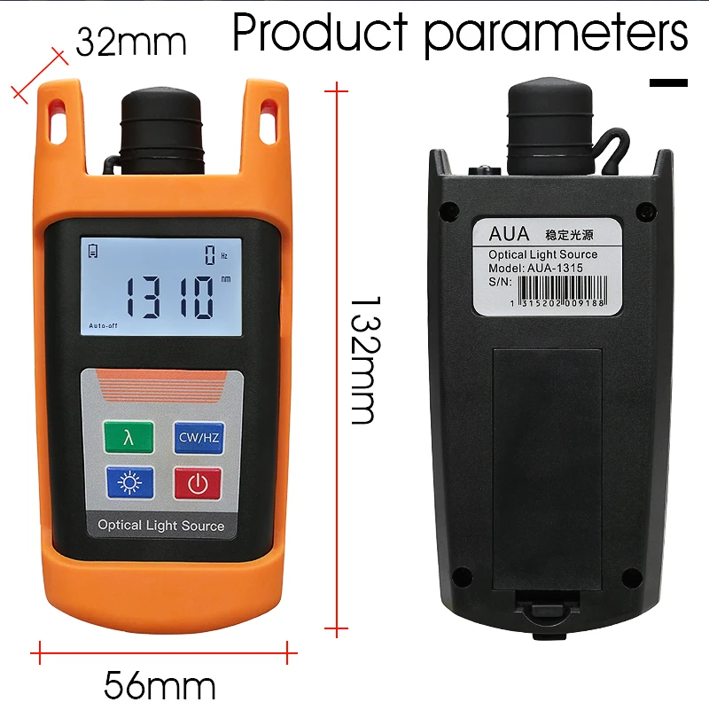 Comptyco medidor de potência óptica e fonte de laser de fibra óptica singlemode 1310/1550nm ftth ferramenta de teste