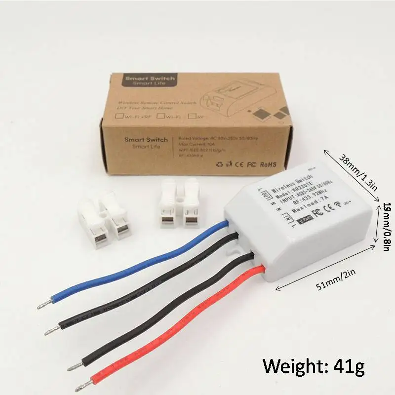 433Mhz Universal Wireless remote control Light Switch AC 110V 220V 7A 1CH RF Relay receiver and Transmitter for Lighting Bulb