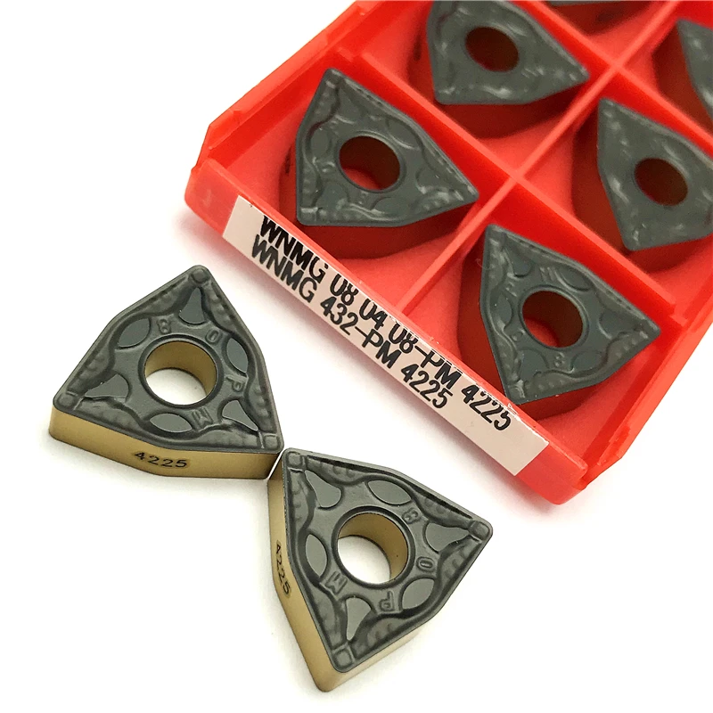 Imagem -03 - Ferramentas de Torneamento Interno Cnc Inserções de Carboneto Pode Ser Indexado Cortador de Torno Wnmg080404 Wnmg080404 Wnmg080404 0800408 pm 4225
