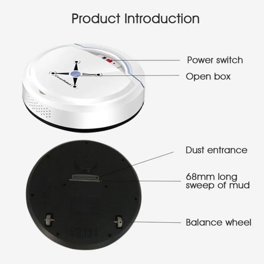 Suction Sweeper Automatic Smart Robot Vacuum Cleaner Home Rechargeable Suction Dust Remover Sweeping Robot