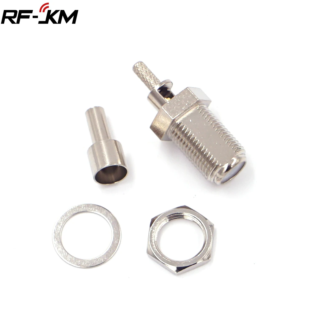 10 teile/los F Typ Weibliche adapter für RG179 RG316 RG174 Kabel RF Anschluss Koaxial Konverter – Detail 1