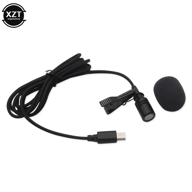 Camera Mini USB Microphone Lapel DV Lavalier Mic Portable External Stereo Microphones for Gopro Hero 3 3+ 4 Action Camera