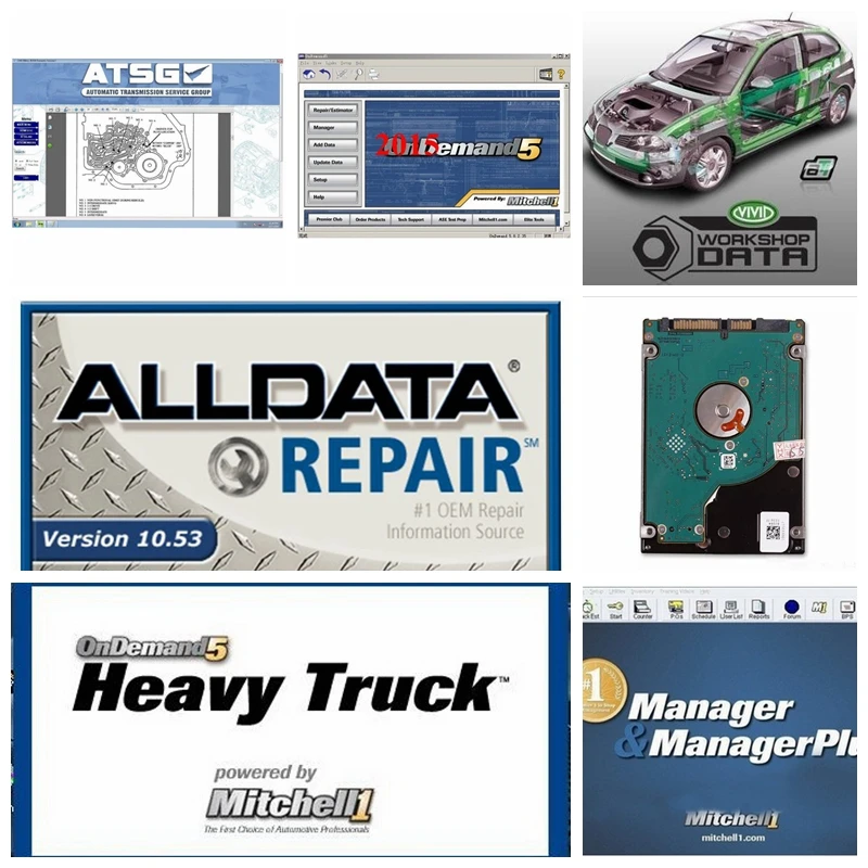 

2024 Hot Alldata 10.53 Software auto repair OD5 All data+AutoData+Mit..ll 2015+ElsaWin+Vivid+atsg 24 in 1tb hdd usb3.0 free ship